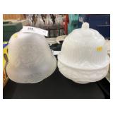 (2) 7" Glass Lamp Shades