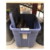 Storage Tote/Lid, Framed Goods