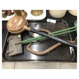 Bed Warmer, Waffle Iron, Ice Tongs