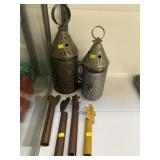 Punched Tin Lanterns with Candleholders