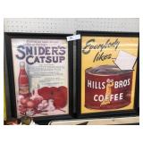 (2) Contemporary Framed Advertisements