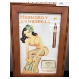 Framed Cigar Advertisement
