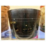 Paint Decorated Wood Banded Bucket