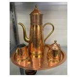 Belgium Copper Tea Service