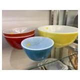 (4) Pyrex Mixing Bowls