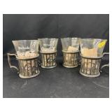 Coca-Cola Etched Glass Cups