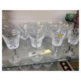 (12) Waterford Crystal Wine Goblets