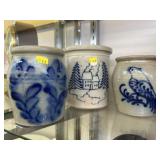(3) Pieces of Salt Glazed Pottery