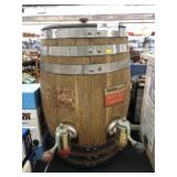 Wood Keg Beverage Dispenser