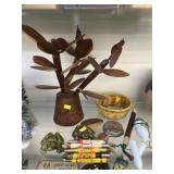 Bullet Pencils, Wood Centerpiece, Pipe