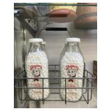 Milk Bottles with Carrier
