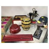 Vintage Stamps, Candy Container, Still Bank