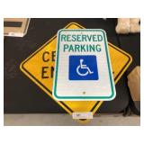 Reflective Street and Parking Signs