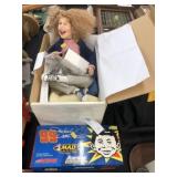 Porcelain Doll, Diecast Stock Car