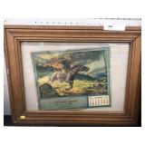 1940 Framed Calendar