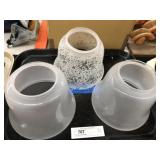 (3) Glass Lamp Shades