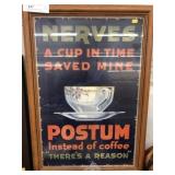 Contemporary Framed Coffee Advertisement