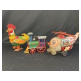 (3) Tin Litho Toys