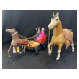Battery Powered Sulky with Plastic Horse