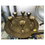 Skimmer, Ladle, Brass Wine Cups