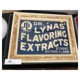Framed Beverage and Extract Signs