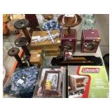 Camp Stove, Photo Frames, Wooden Spools