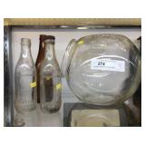 Nabisco Canister with Embossed Bottles