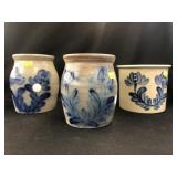 (3) Pieces of Salt Glazed Pottery