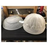 (2) Glass Lamp Shades
