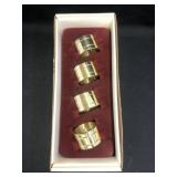 (4) Baldwin Brass Napkin Rings