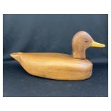 Unsigned Carved Wood Duck Decoy