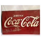 Steel Embossed Coca-Cola Sign