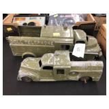 (2) Incomplete Hubley Vehicles