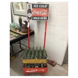 Beverage Cart with Bottles