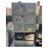 (5) 2 Drawer Metal File Boxes