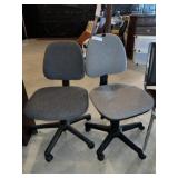 (2) Upholstered Office Chairs