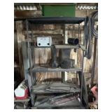 Metal Utility Shelf with Contents