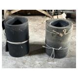 (2) Partial Rolls of 24" Rubber