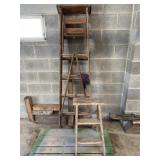 (2) Wooden Step Ladders