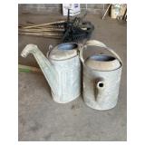 (2) Galvanized Sprinkling Cans