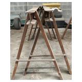 (2) Steel Crafted Sawhorses