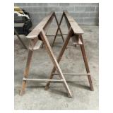 (2) Steel Crafted Sawhorses