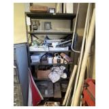 Metal Storage Shelf, Plumbing, Electrical Supplies