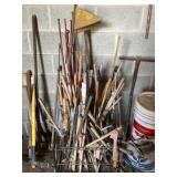 Golf Club Handles with Garden Stakes