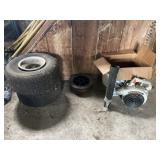 Disassembled Leaf Blower, Lawn Tractor Tires