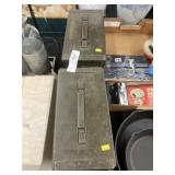 (2) Metal Ammo Cans