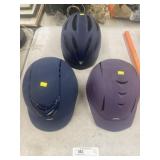 (3) Equestrian Helmets