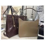 (2) Italian Leather Handbags