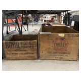 (3) Wooden Shipping Boxes