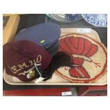 Lodge and Air Force Hats With Chair Pad